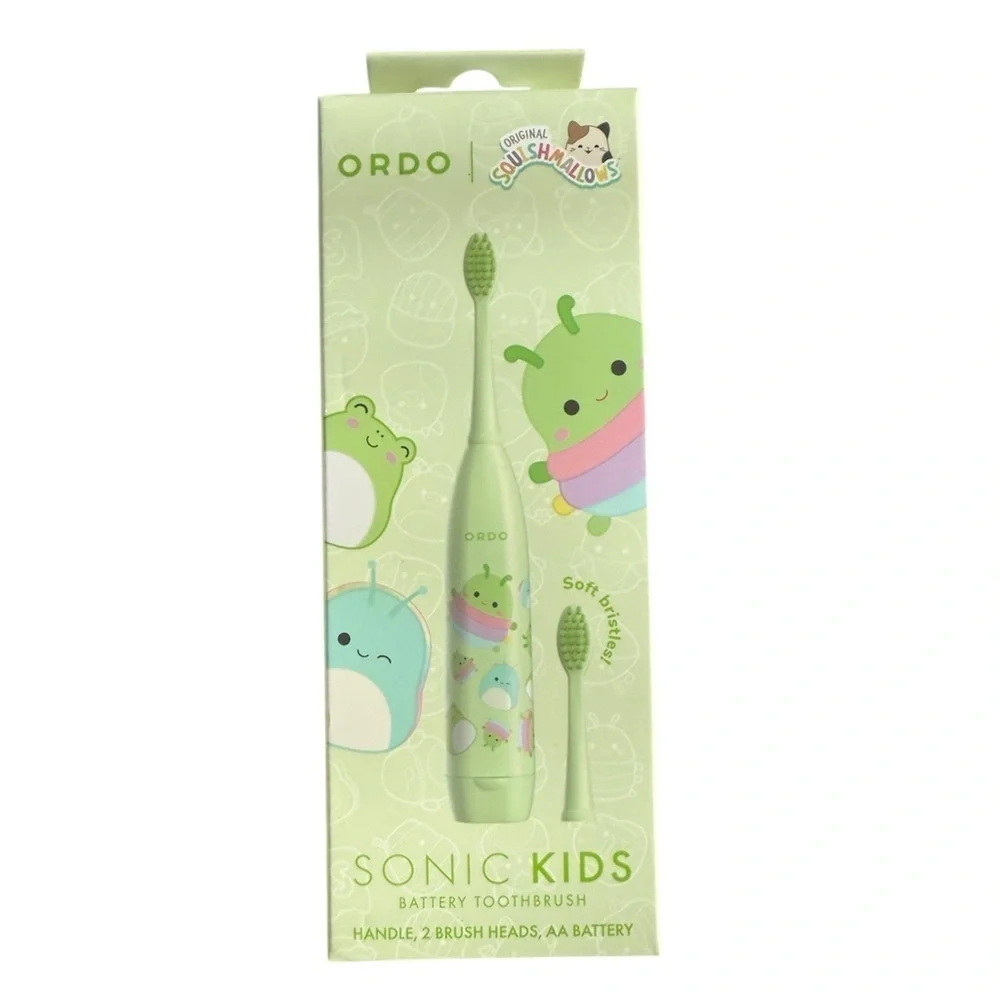 Ordo Sonic Kids Squishmallows Battery Toothbrush Bundle.